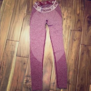Gymshark Flex Leggings Maroon size Small